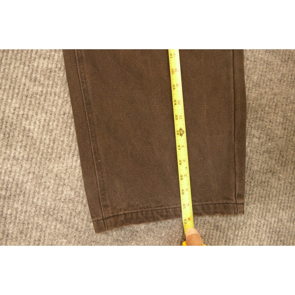 Men's Vivere Black Baggy Denim Jeans With Colt Gun Embroidery Size 34 Waist x 30 - Picture 7 of 11